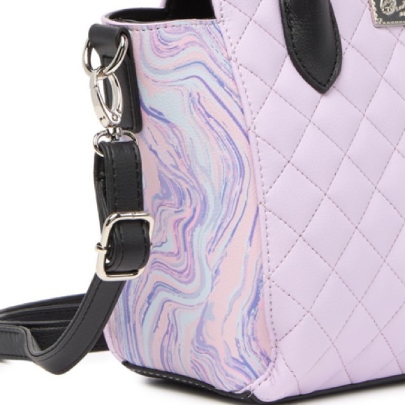 NWT Betsey Johnson quilted tye dye satchel bag - Picture 6 of 7